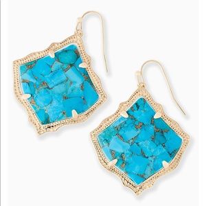 Kendra Scott Kirsten turquoise earrings